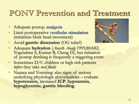 Prevention and Treatment of Postoperative Nausea and Vomiting .